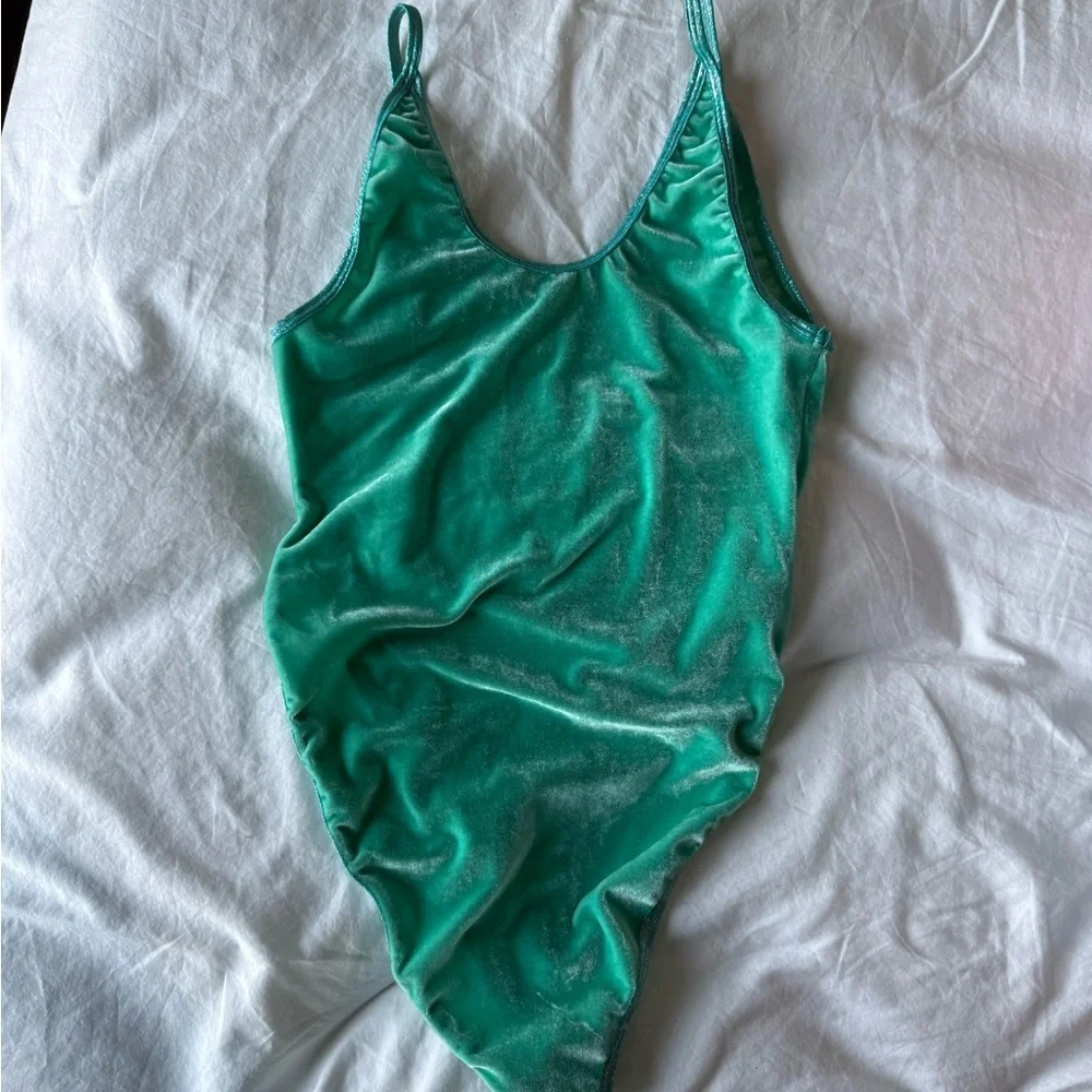 Velvet Bodysuit + thong Midnight Ballerina Balletcore EDM Festival Burning Man - Picture 3 of 3